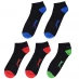 Шкарпетки Slazenger 5 Pack Trainer Socks Men's Bright Asst