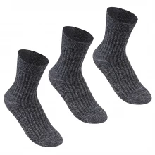 Женские носки Lee Cooper 3 Pack Rib Crew Socks Ladies