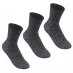 Женские носки Lee Cooper 3 Pack Rib Crew Socks Ladies Black
