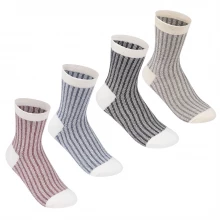 Женские носки Lee Cooper 4 Pack Contrast Socks Ladies