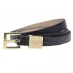 Biba Leather Skinny Belt Black