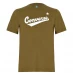 Мужская футболка с коротким рукавом Converse Nova Logo T Shirt Dark Moss