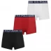 Детское нижнее белье US Polo Assn 3 Pack Trunks Red/White/Black