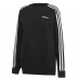 Женский свитер adidas Essentials Studio Lounge 3-Stripes Sweatshirt Wome Black/White