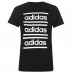 Мужская футболка с коротким рукавом adidas C90 T Shirt Mens Black/White