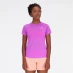 Мужской свитер New Balance Impact Short Sleeve Run T-Shirt Womens Rose Hthr (527)
