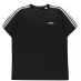 Мужская футболка с коротким рукавом adidas Essentials 3-Stripes T-Shirt Mens Black/White