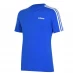 Мужская футболка с коротким рукавом adidas Essentials 3-Stripes T-Shirt Mens Crew Blue/White