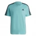 Мужская футболка с коротким рукавом adidas Essentials 3-Stripes T-Shirt Mens Mint/Black