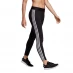 Женские штаны adidas Essentials 3 Stripe Leggings Womens Black/White