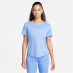 Мужская футболка с коротким рукавом Nike Dri-FIT Swoosh Women's Short-Sleeve Running Top Polar/Blue