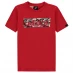 Детская футболка adidas Logo T Shirt Junior Red/LtGrey/Blk