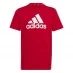 Детская футболка adidas Logo T Shirt Junior Red/Wht BOS