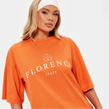 Женское платье I Saw It First Florence Graphic Oversized T Shirt Co-Ord