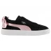 Детские кеды Puma Suede Dot Bow Childrens Trainers Black-Orchid-Si