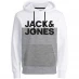 Мужская толстовка Jack and Jones Half Logo OTH Hoodie Mens Grey/White