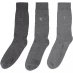 Шкарпетки Pringle 3 Pack Plain Socks Grey