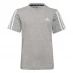 Мужская футболка с длинным рукавом adidas 3S Essentials T Shirt Infants Grey/White