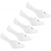 Шкарпетки Slazenger Invisible 5 Pack Trainer Socks Mens White