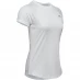 Женская футболка Under Armour Stripe T Shirt Ladies Halo Grey