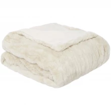 Hotel Collection Hotel Ruched Faux Fur Throw