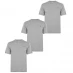 Мужская футболка с коротким рукавом Reebok 3 Pack T Shirt Mens Grey Marl