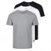 Мужская футболка с коротким рукавом Reebok 3 Pack T Shirt Mens Black/Whit/Grey
