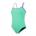 Закрытый купальник Speedo Tieback Swimsuit Ladies Green Glow/Vio
