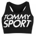 Женский топ Tommy Sport Logo Sports Bra PVH Black