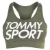 Женский топ Tommy Sport Logo Sports Bra Beetle