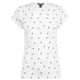 Женская футболка Miso Printed Boyfriend T Shirt Ladies White Heart