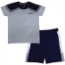 Firetrap Short Sleeve T-Shirt Set Infant Boys Navy/White