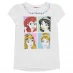 Детская футболка Character Short Sleeve T-Shirt Infant Girls Disney Princess
