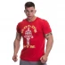 Мужская футболка с коротким рукавом Golds Gym Muscle Joe T-Shirt Mens Red