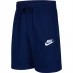 Мужские шорты Nike Sportswear Big Kids' (Boys') Jersey Shorts Navy/White