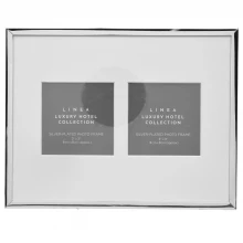 Hotel Collection Silver Plated Multi-Aperture Photo Frame