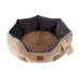 Waggy Tails Corduroy Round Dog Bed Beige