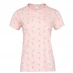 Женская футболка Miso Printed Boyfriend T Shirt Ladies Pink AOP