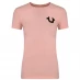Жіноча футболка TRUE RELIGION World Tour Logo T Shirt Pink/Glitter