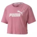 Женский топ Puma Puma Essential Logo Crop T Shirt Foxglove