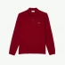 Мужская футболка с длинным рукавом Lacoste Long Sleeve Embroidered Polo Shirt Bordeaux 476