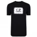 Мужская футболка с коротким рукавом CP COMPANY Block Logo T-Shirt Black 999