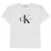 Детская футболка Calvin Klein Junior Monogram T Shirt White