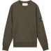 Мужской свитер Calvin Klein Jeans Sleeve Badge Crew Sweatshirt Olive LBL