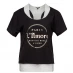 Женская футболка Golddigga Double Layer T Shirt Ladies Black/Ice Marl