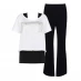 Женская футболка Golddigga Double Layer T Shirt Ladies White/Black