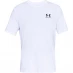Мужская футболка с коротким рукавом Under Armour UA Sportstyle Left Chest Short Sleeve Shirt White/Black