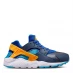 Nike Huarache Run Big Kids' Shoes Blue/Orange