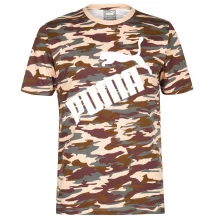 Мужская футболка с коротким рукавом Puma Camo Logo QT T Shirt Mens