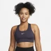 Женский топ Nike Swoosh Women's Medium-Support 1-Piece Pad Sports Bra Gridiron/White